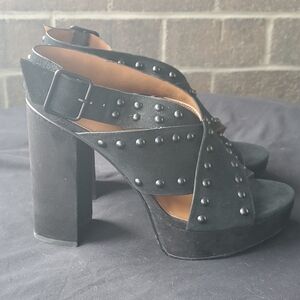 H by HALSTON- SUEDE SANDAL